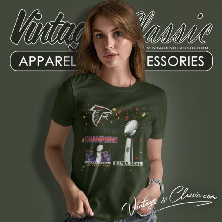 Atlanta Falcons Shirt Super Bowl Lviii 2024 Las Vegas Champions Women T Shirt Atlanta Falcons Shirt Super Bowl Lviii 2024 Las Vegas Champions Women T Shirt