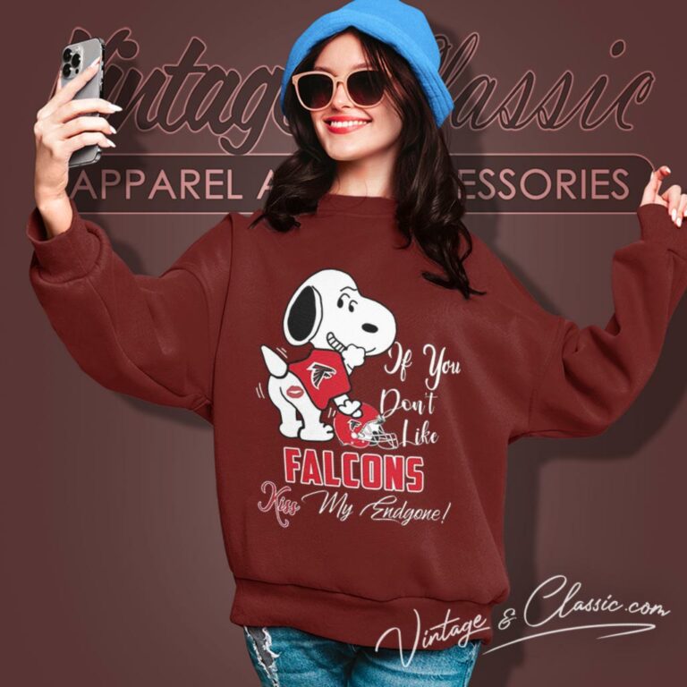 Snoopy If You Dont Like Atlanta Falcons Kiss My Endzone Sweatshirt Snoopy If You Dont Like Atlanta Falcons Kiss My Endzone Sweatshirt
