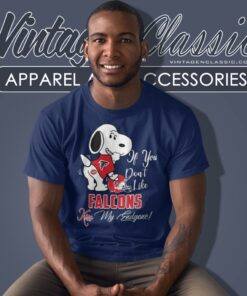 Snoopy If You Dont Like Atlanta Falcons Kiss My Endzone T Shirt