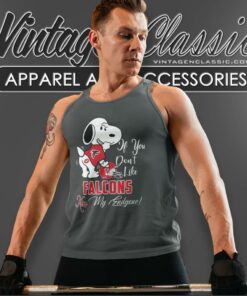 Snoopy If You Dont Like Atlanta Falcons Kiss My Endzone Tank Top Racerback