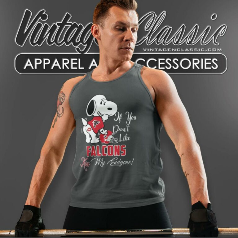 Snoopy If You Dont Like Atlanta Falcons Kiss My Endzone Tank Top Racerback Snoopy If You Dont Like Atlanta Falcons Kiss My Endzone Tank Top Racerback