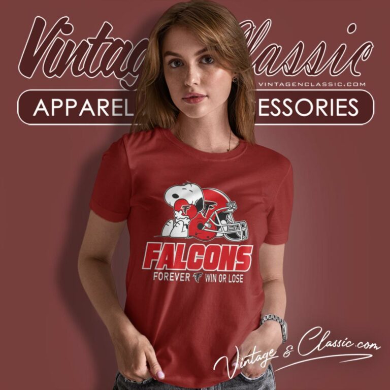 Atlanta Falcons Snoopy Forever Win Or Lose Women T Shirt Atlanta Falcons Snoopy Forever Win Or Lose Women T Shirt
