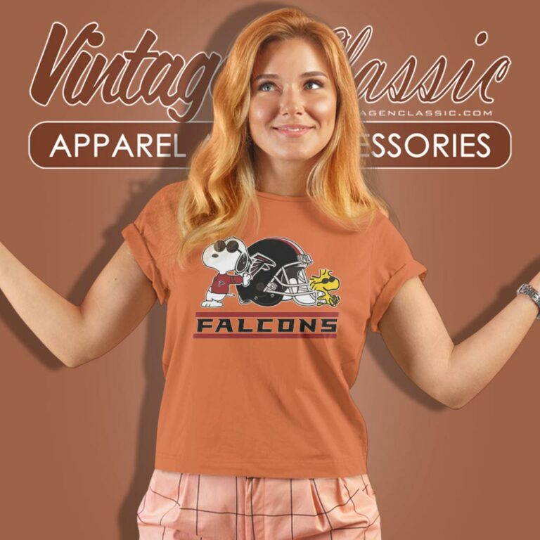 Atlanta Falcons Snoopy Joe Cool And Woodstock Women T Shirt Atlanta Falcons Snoopy Joe Cool And Woodstock Women T Shirt