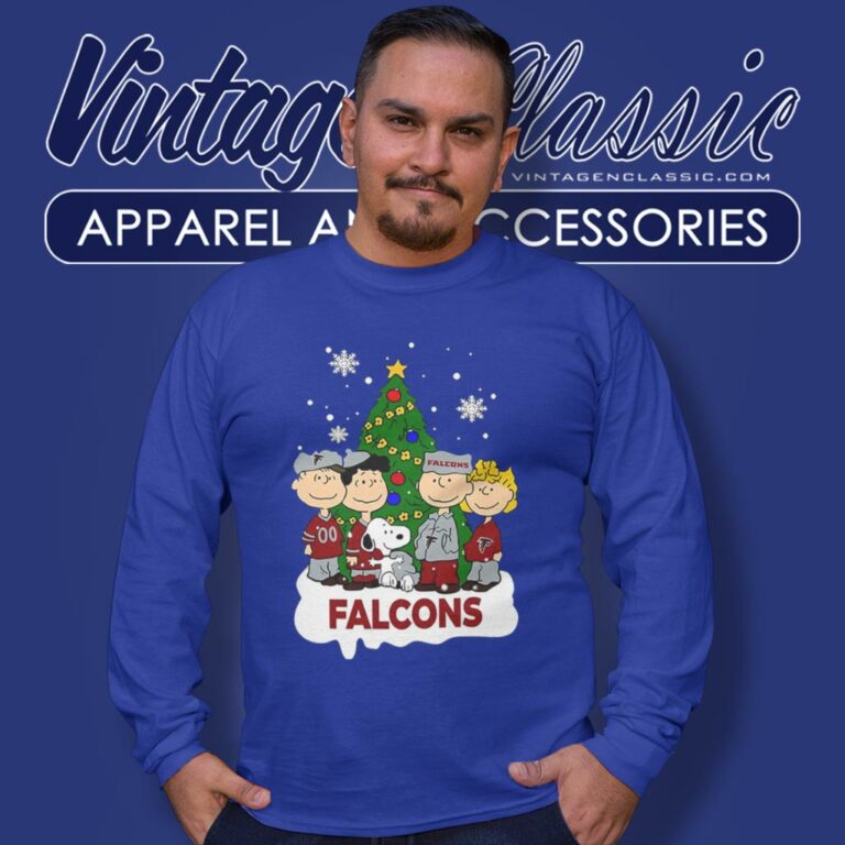 Atlanta Falcons Snoopy Peanuts Christmas Long Sleeve Tee Atlanta Falcons Snoopy Peanuts Christmas Long Sleeve Tee