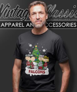 Atlanta Falcons Snoopy Peanuts Christmas T Shirt