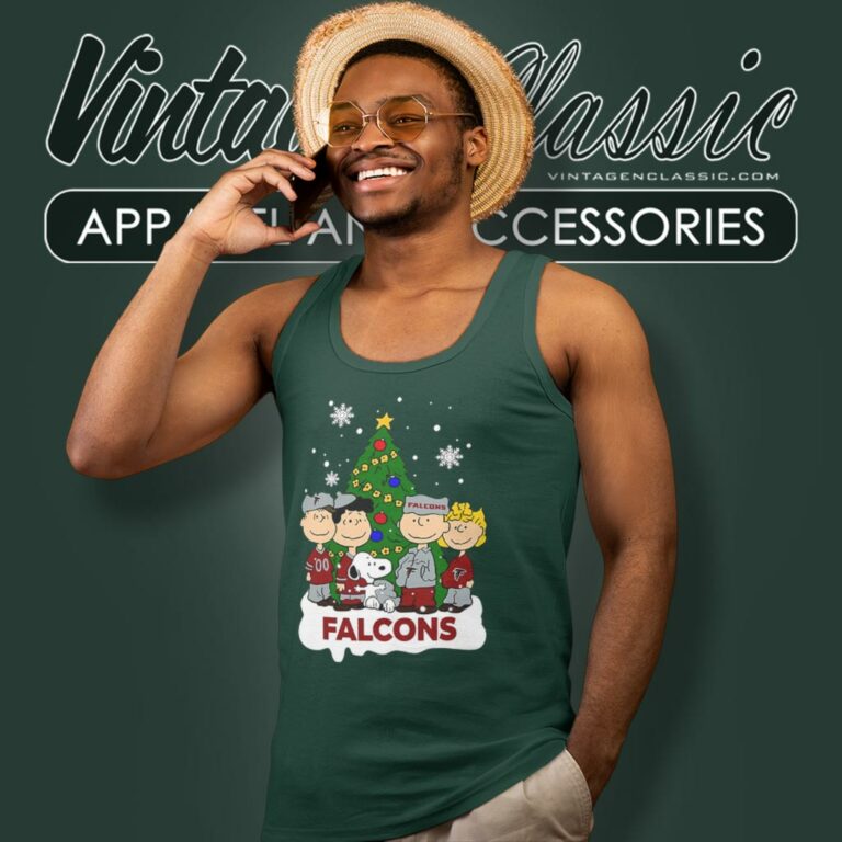 Atlanta Falcons Snoopy Peanuts Christmas Tank Top Racerback Atlanta Falcons Snoopy Peanuts Christmas Tank Top Racerback