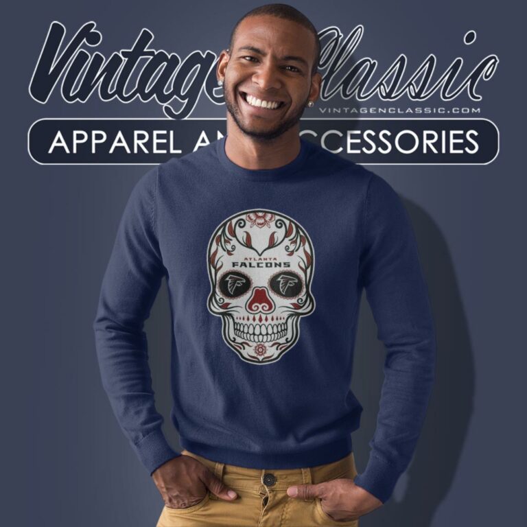 Atlanta Falcons Sugar Skull Sweatshirt Atlanta Falcons Sugar Skull Sweatshirt