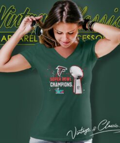 Atlanta Falcons Super Bowl Lvii Champions V Neck TShirt