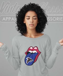 Atlanta Falcons The Rolling Stones Logo Long Sleeve Tee