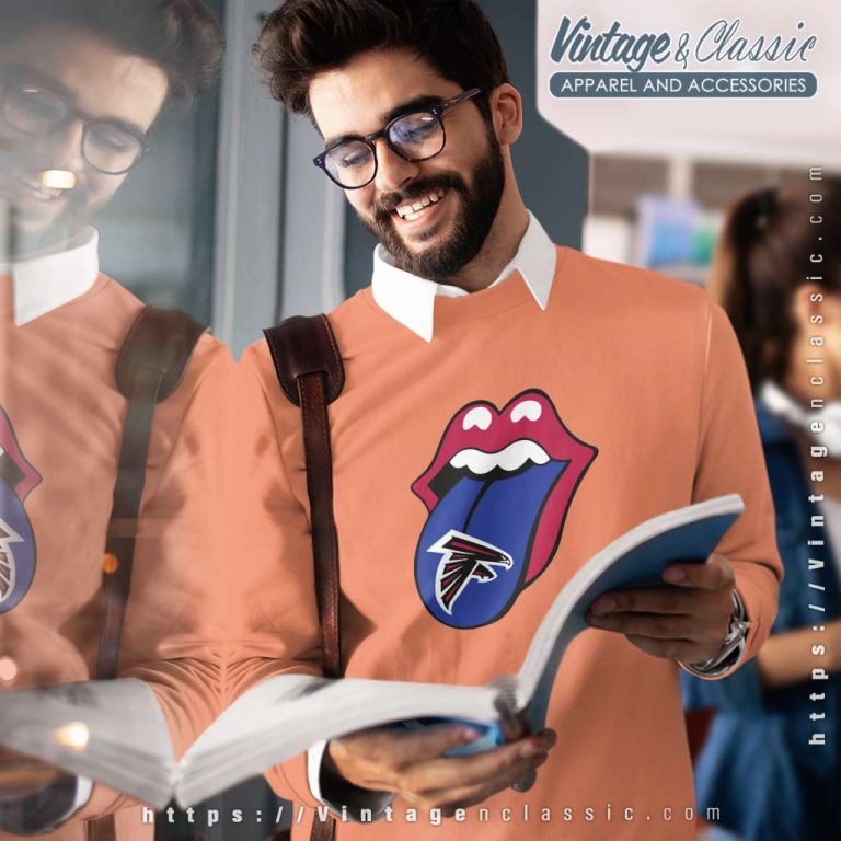 Atlanta Falcons The Rolling Stones Logo Sweatshirt Atlanta Falcons The Rolling Stones Logo Sweatshirt