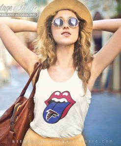 Atlanta Falcons The Rolling Stones Logo Tank Top Racerback