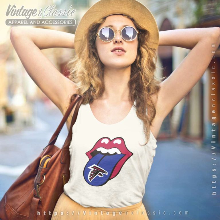 Atlanta Falcons The Rolling Stones Logo Tank Top Racerback Atlanta Falcons The Rolling Stones Logo Tank Top Racerback