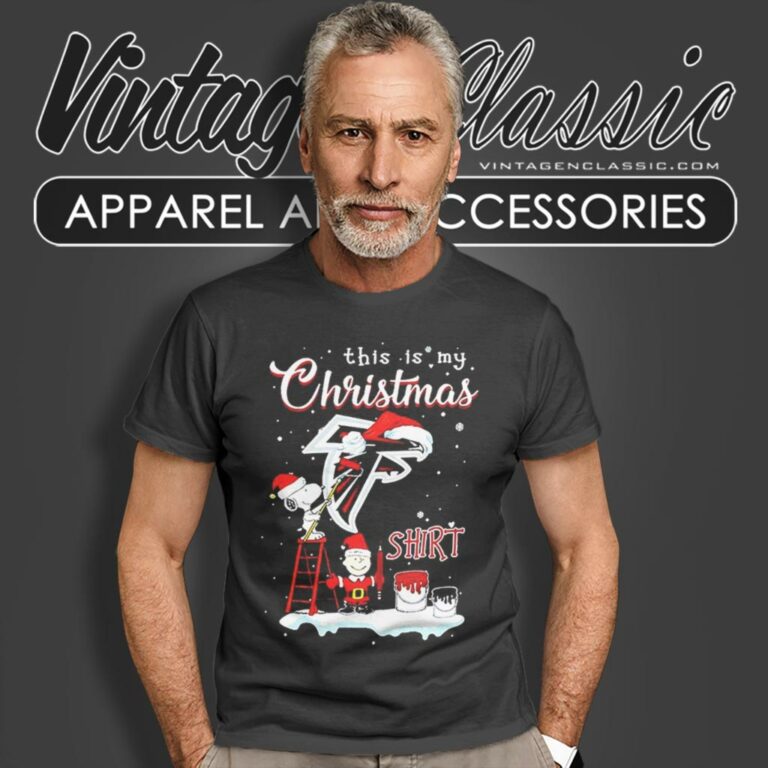 Atlanta Falcons This Is My Christmas Snoopy Charlie Brown T Shirt Atlanta Falcons This Is My Christmas Snoopy Charlie Brown T Shirt