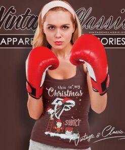 Atlanta Falcons This Is My Christmas Snoopy Charlie Brown Tank Top Racerback