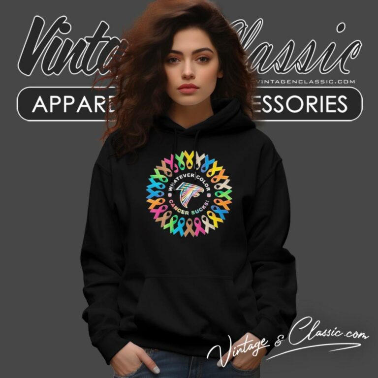 Atlanta Falcons Whatever Color Cancer Sucks Hoodie Atlanta Falcons Whatever Color Cancer Sucks Hoodie