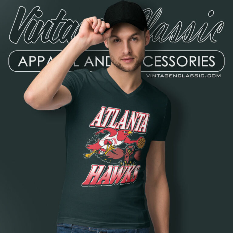 Atlanta Hawks 1970s Vintage Nba V Neck TShirt Atlanta Hawks 1970s Vintage Nba V Neck TShirt