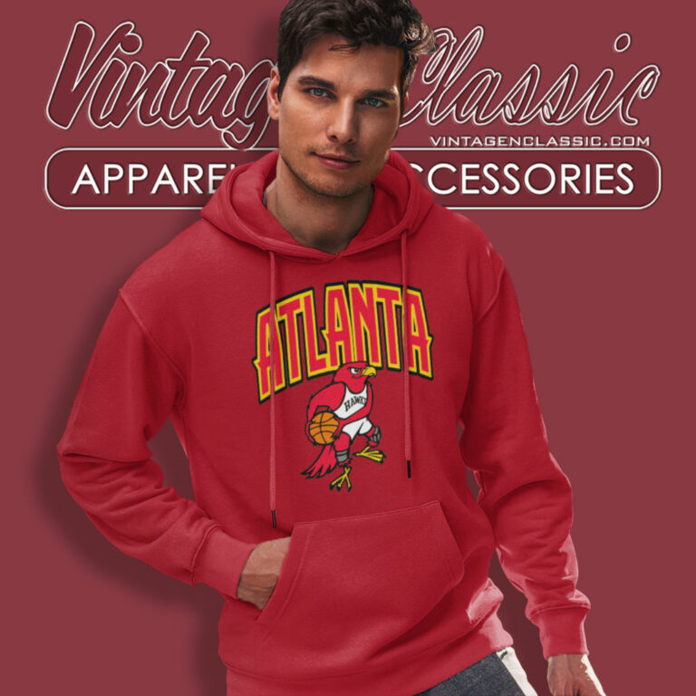 Atlanta Hawks 90s Cartoon Nba Hoodie Atlanta Hawks 90s Cartoon Nba Hoodie