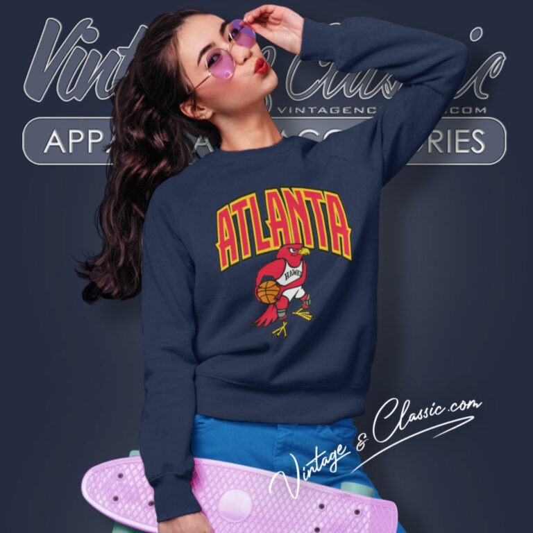 Atlanta Hawks 90s Cartoon Nba Sweatshirt Atlanta Hawks 90s Cartoon Nba Sweatshirt