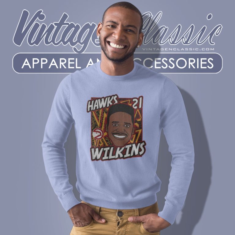 Atlanta Hawks Dominique Wilkins King Of The Court Player Sweatshirt Atlanta Hawks Dominique Wilkins King Of The Court Player Sweatshirt