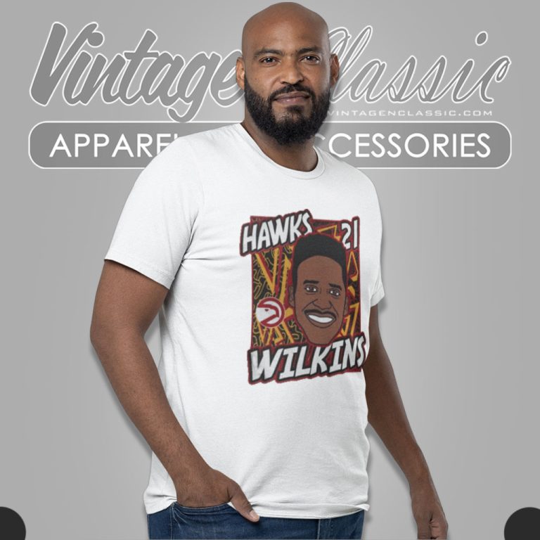 Atlanta Hawks Dominique Wilkins King Of The Court Player T Shirt Atlanta Hawks Dominique Wilkins King Of The Court Player T Shirt