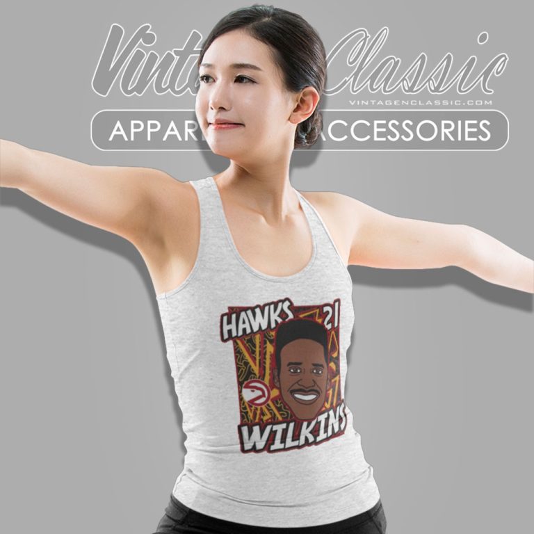 Atlanta Hawks Dominique Wilkins King Of The Court Player Tank Top Racerback Atlanta Hawks Dominique Wilkins King Of The Court Player Tank Top Racerback