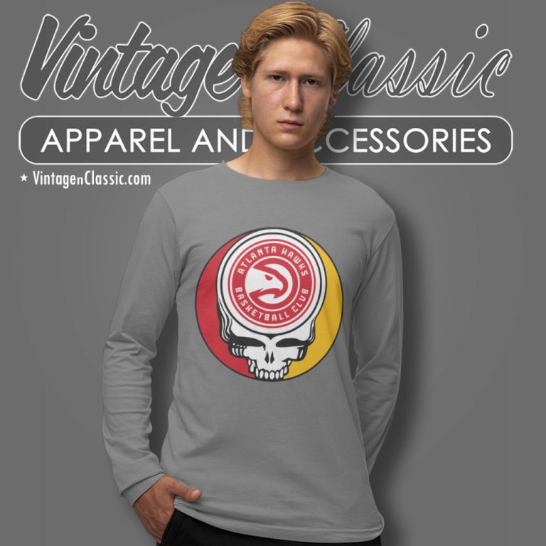 Atlanta Hawks Grateful Dead Steal Your Face Long Sleeve Tee Atlanta Hawks Grateful Dead Steal Your Face Long Sleeve Tee