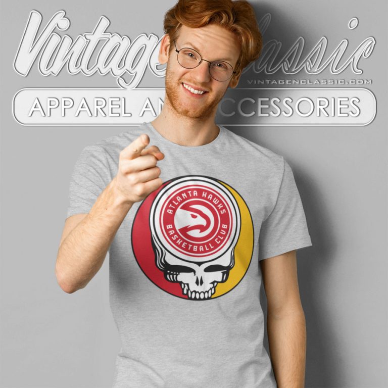 Atlanta Hawks Grateful Dead Steal Your Face T Shirt Atlanta Hawks Grateful Dead Steal Your Face T Shirt