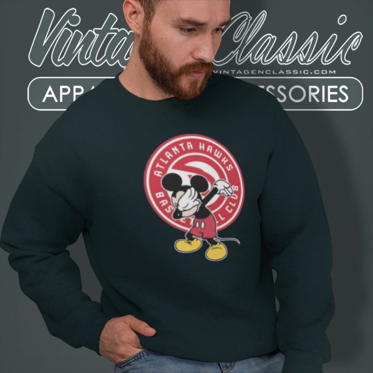 Atlanta Hawks Nba Dabbing Mickey Disney Sweatshirt Atlanta Hawks Nba Dabbing Mickey Disney Sweatshirt