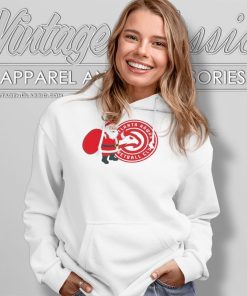 Atlanta Hawks Santa Claus Logo Hoodie