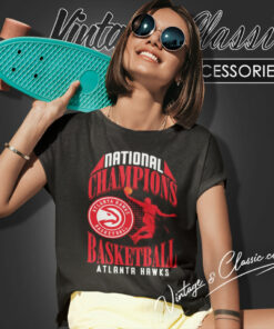 Atlanta Hawks Shirt 2023 National Champions Basketball Logo Women T Shirt