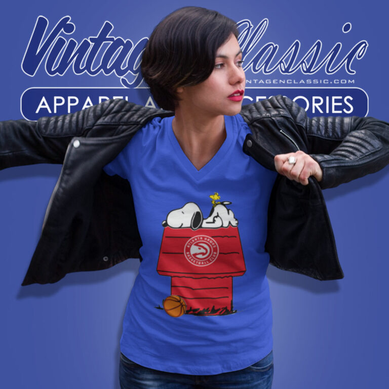 Atlanta Hawks Shirt Nba Basketball Snoopy Woodstock The Peanuts Movie V Neck TShirt Atlanta Hawks Shirt Nba Basketball Snoopy Woodstock The Peanuts Movie V Neck TShirt