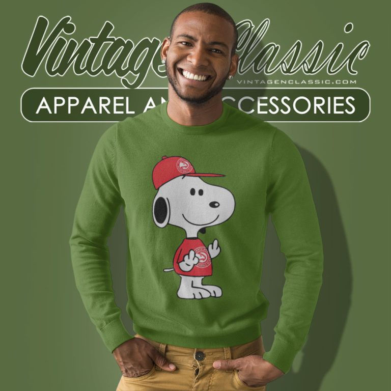 Atlanta Hawks Shirt Snoopy Nba Double Middle Fingers Fck You Sweatshirt Atlanta Hawks Shirt Snoopy Nba Double Middle Fingers Fck You Sweatshirt