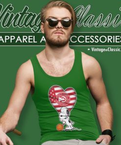 Atlanta Hawks Shirt The Peanuts Movie Adorable Snoopy Tank Top Racerback