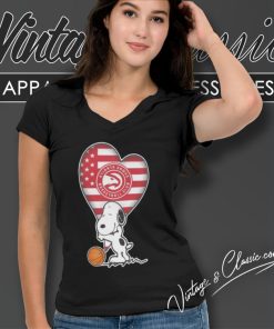 Atlanta Hawks Shirt The Peanuts Movie Adorable Snoopy V Neck TShirt