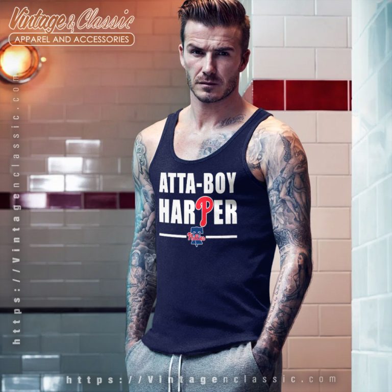 Atta Boy Harper Philadelphia Phillies Tank Top Racerback Atta Boy Harper Philadelphia Phillies Tank Top Racerback