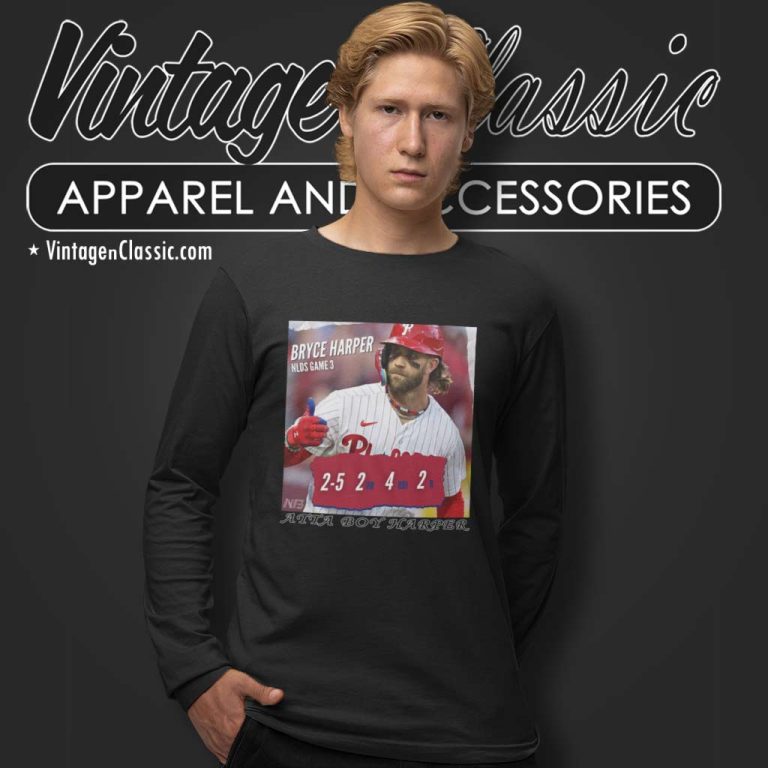 Atta Boy Harper Shirt Mlb Bryce Harper Nlds Game 3 Long Sleeve Tee Atta Boy Harper Shirt Mlb Bryce Harper Nlds Game 3 Long Sleeve Tee