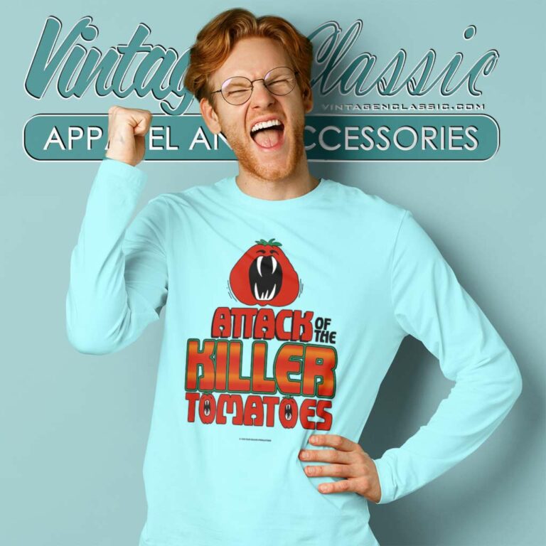 Attack Of The Killer Tomatoes Halloween Long Sleeve Tee Attack Of The Killer Tomatoes Halloween Long Sleeve Tee