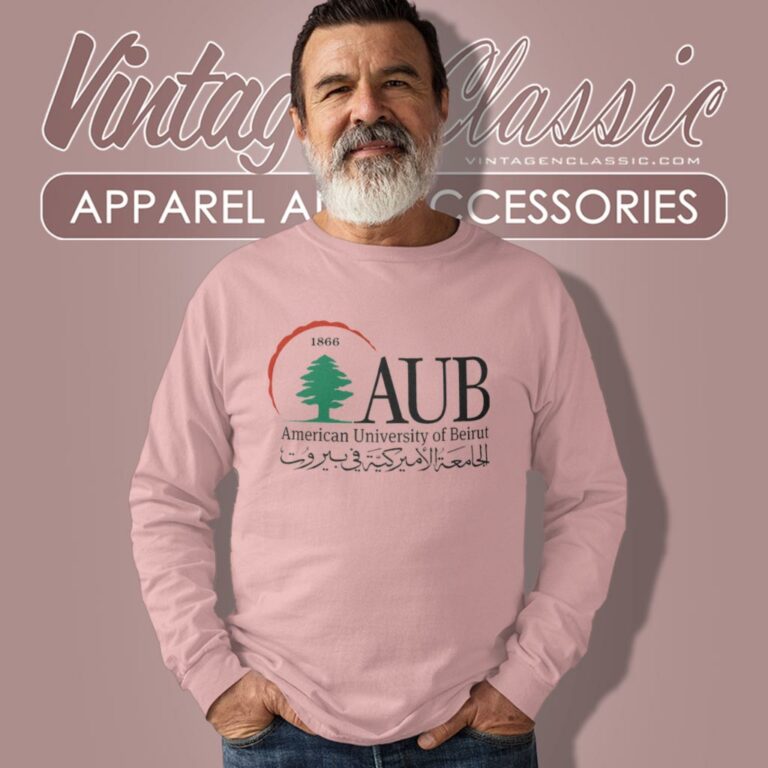 Aub American University Of Beirut Long Sleeve Tee Aub American University Of Beirut Long Sleeve Tee