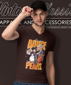 Auburn Jungle Bruce Pearl V Neck TShirt