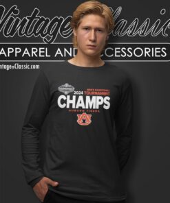 Auburn Sec Championship Shirt Auburn Tigers 2024 Sec Basketball Tournament Long Sleeve Tee