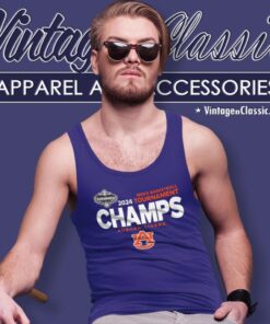 Auburn Sec Championship Shirt Auburn Tigers 2024 Sec Basketball Tournament Tank Top Racerback