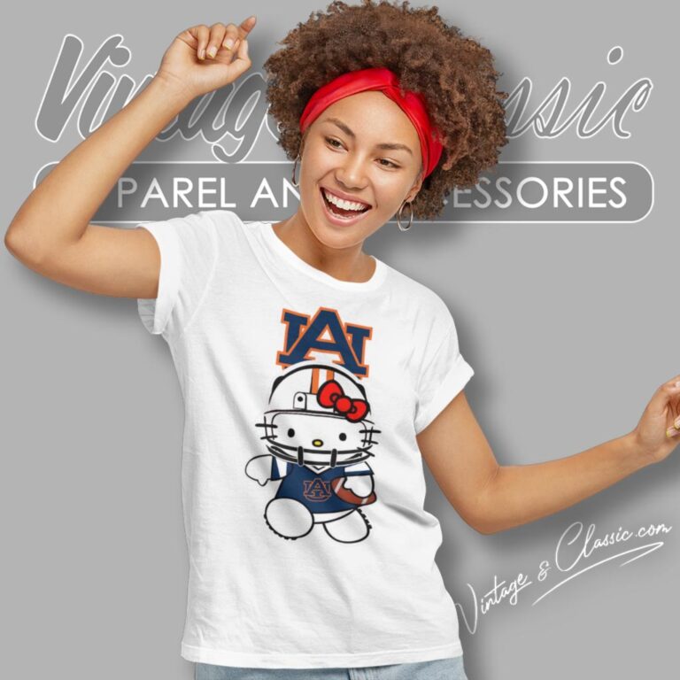 Auburn Tigers Hello Kitty Women T Shirt Auburn Tigers Hello Kitty Women T Shirt