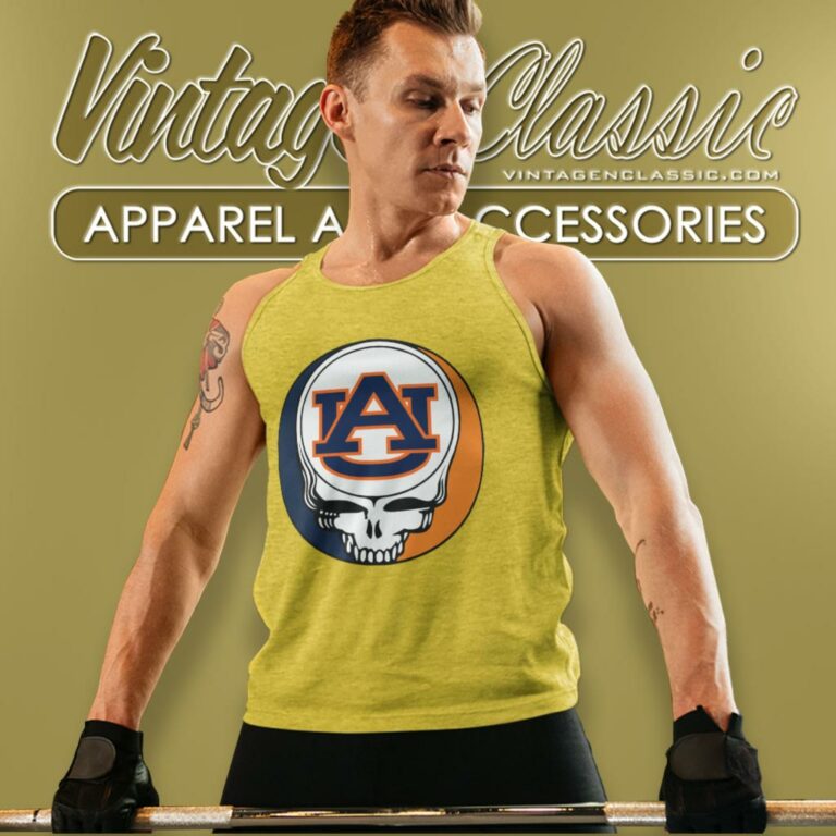 Auburn University Grateful Dead Steal Your Face Tank Top Racerback Auburn University Grateful Dead Steal Your Face Tank Top Racerback