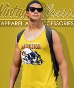 Auburn University Shirt Ncaatigers Riddell Helmet Football Tank Top Racerback