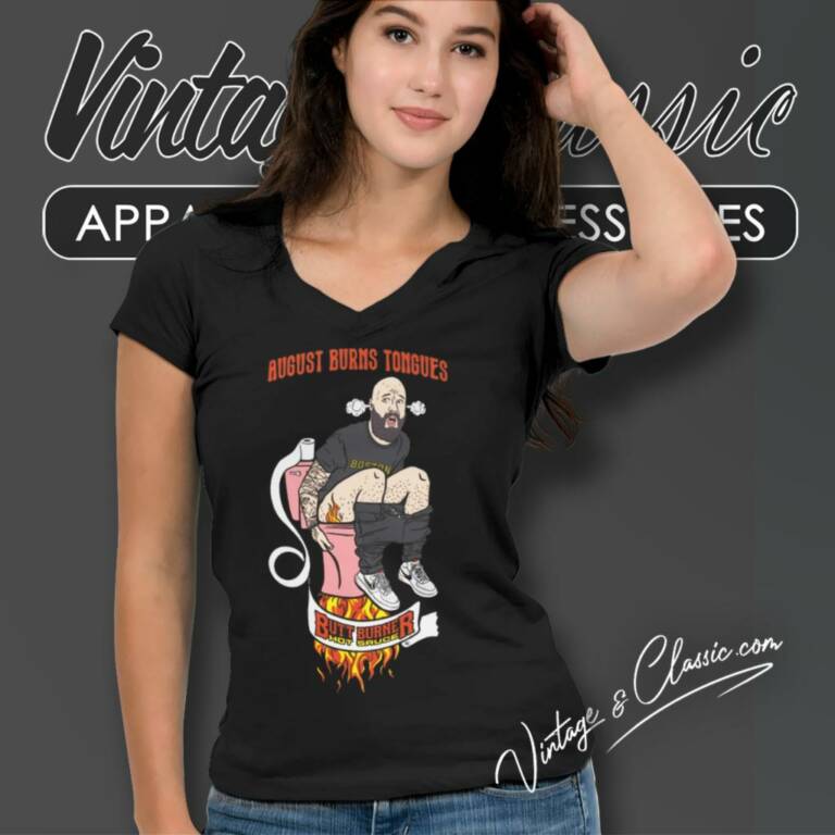 August Burns Red Shirt Butt Burner V Neck TShirt August Burns Red Shirt Butt Burner V Neck TShirt