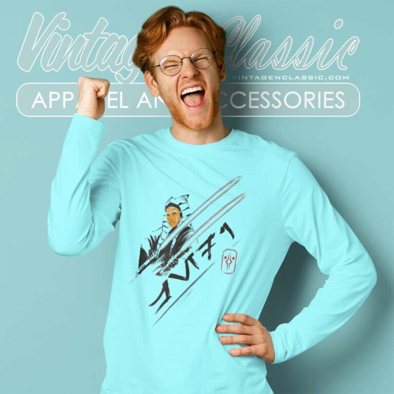 Aurabesh Jedi Outline Star Wars Ahsoka Long Sleeve Tee Aurabesh Jedi Outline Star Wars Ahsoka Long Sleeve Tee