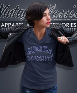 Aurora University V Neck TShirt