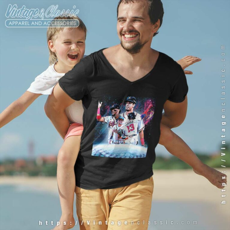 Austin Riley Michael Harris Ii Lead Atlanta Braves New Youth Movement V Neck TShirt Austin Riley Michael Harris Ii Lead Atlanta Braves New Youth Movement V Neck TShirt