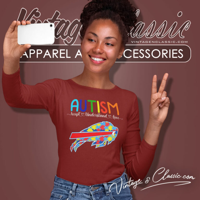Autism Buffalo Bills Support Long Sleeve Tee Autism Buffalo Bills Support Long Sleeve Tee