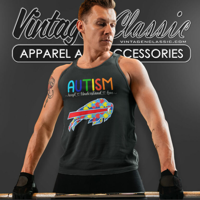 Autism Buffalo Bills Support Tank Top Racerback Autism Buffalo Bills Support Tank Top Racerback